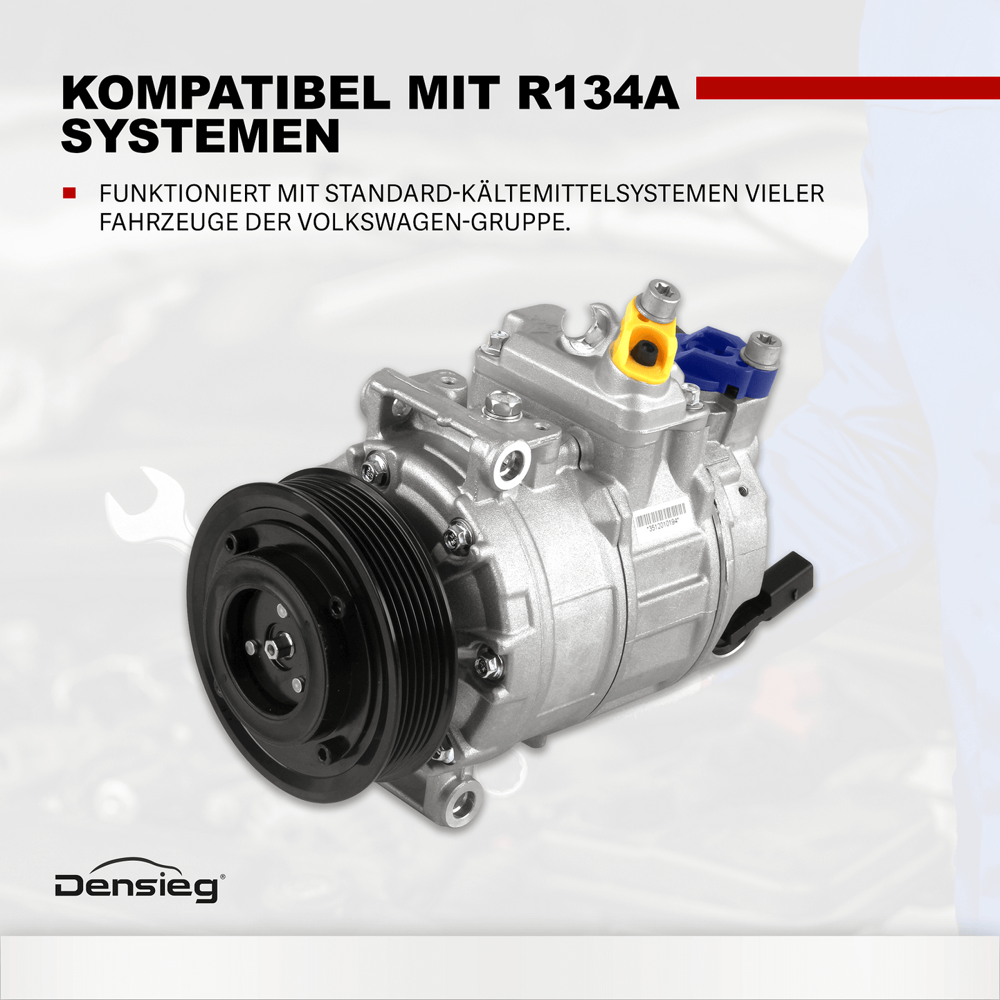 Klimakompressor Klimaanlage 1K0820803E Passend für VW Golf V 1K1 P-assat