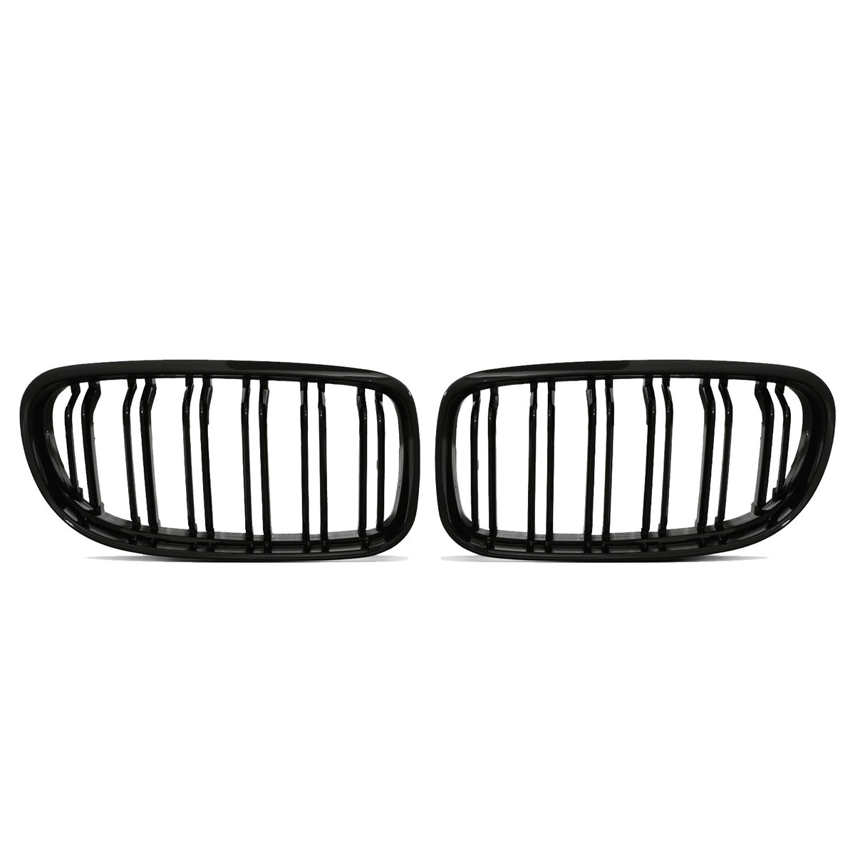 BMW 3er E90 E91 LCI Nieren Kühlergrill Doppelsteg Schwarz Glanz 2009-2012