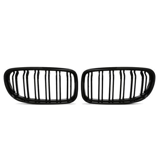 BMW 3er E90 E91 LCI Nieren Kühlergrill Doppelsteg Schwarz Glanz 2009-2012