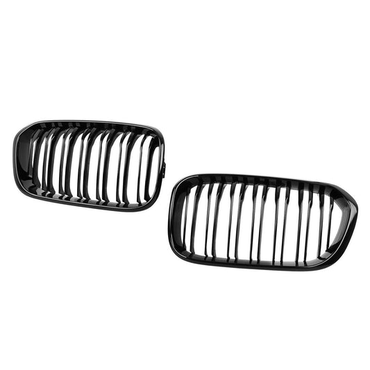 Nieren Kühlergrill GLANZ SCHWARZ Doppelsteg für BMW 1er F20 F21 15-19