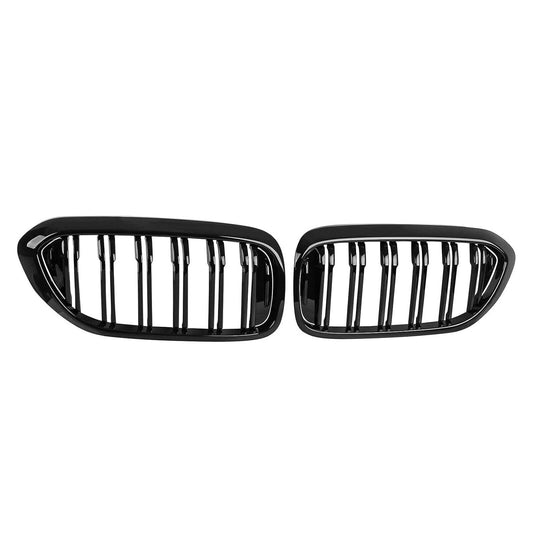 Doppelsteg Kühlergrill für BMW 5 Series G30 G31 GLANZ SCHWARZ 2017-2021