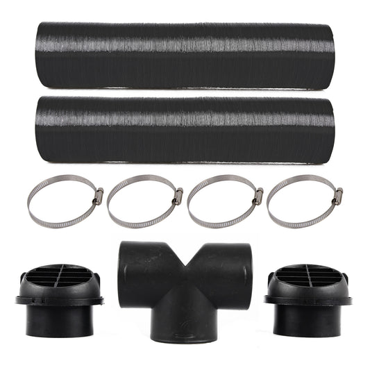 Diesel Standheizung 75mm T-Rohr-Set Warmluftauslass Entlüftungsschlauch