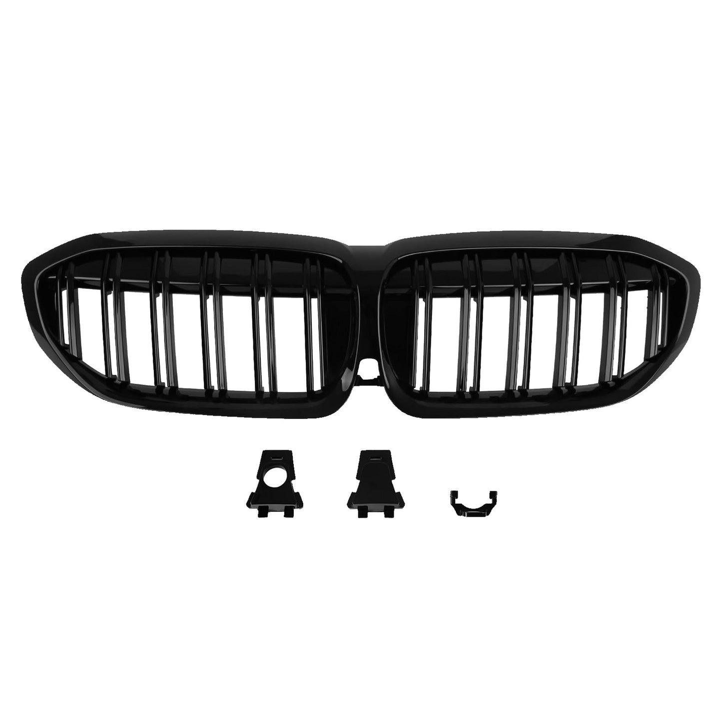 Kühlergrill für 3er G20 G21 19-21 Nieren Doppelsteg Sport GLANZ SCHWARZ