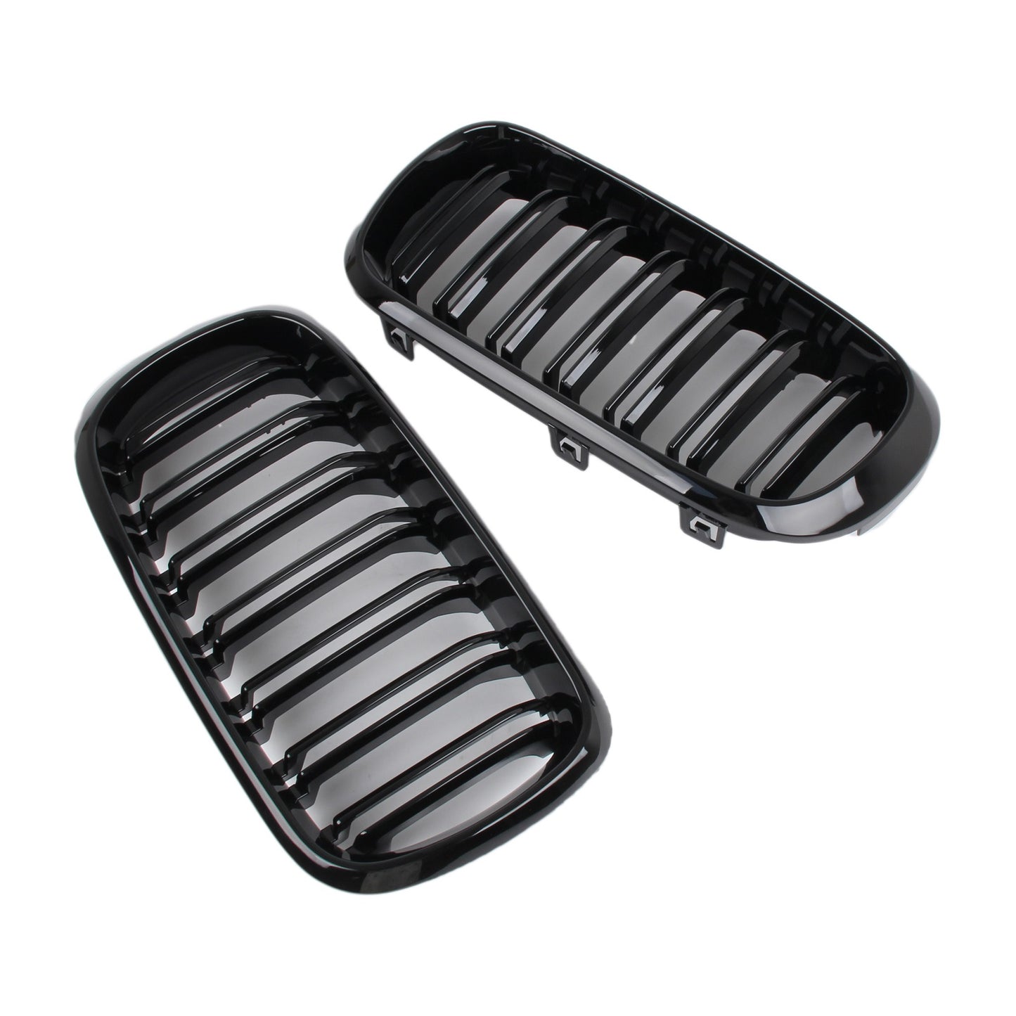 Sport Grill Nieren Kühlergrill für BMW X5 E70 X6 E71 06-13 Glanz Schwarz