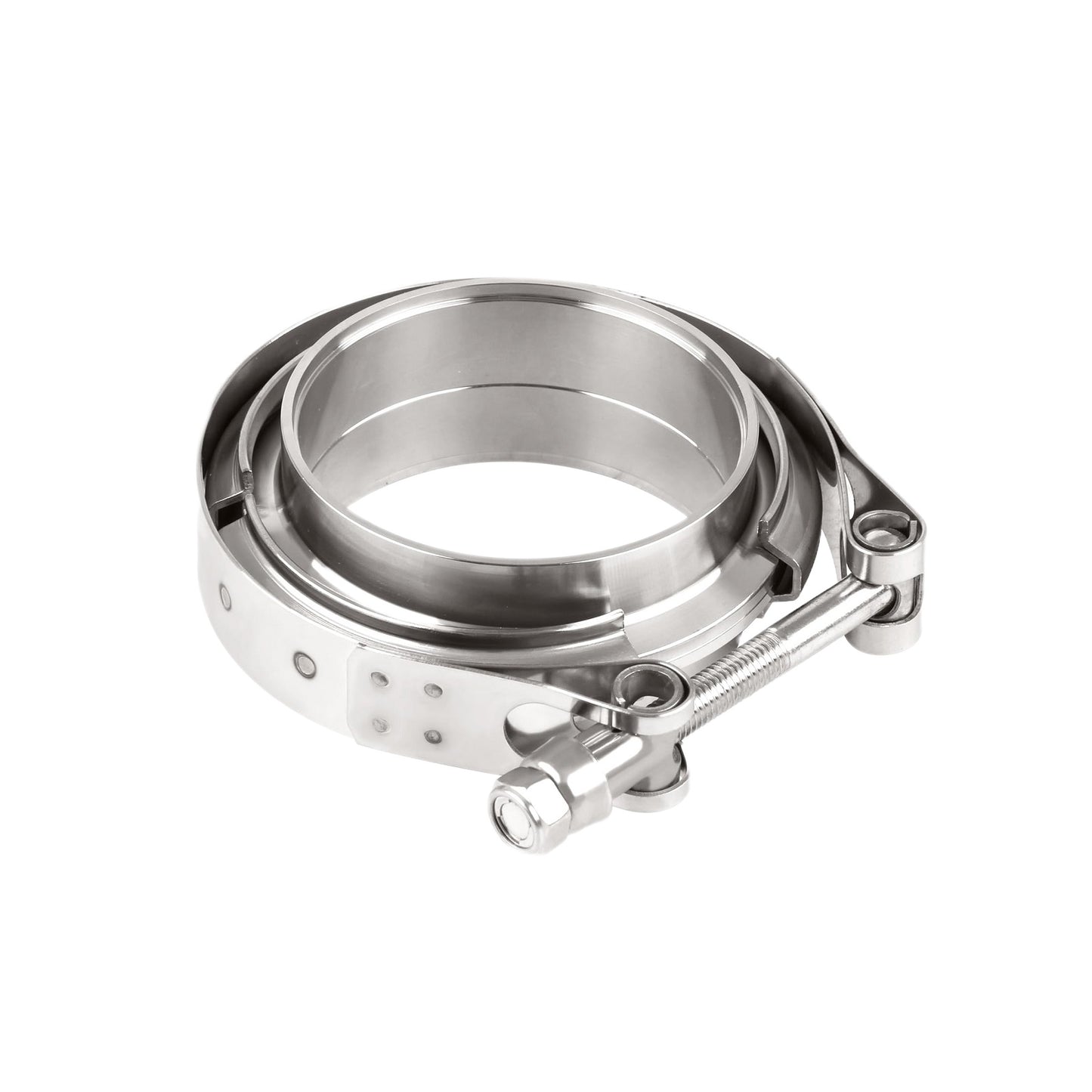 V-Band Klemme Ø63,5mm (2,5") + Flansche Edelstahl Turbo Auspuff Kit
