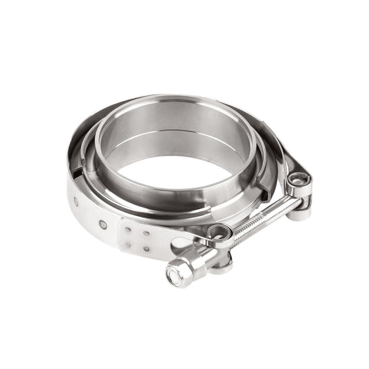 V-Band Klemme Ø63,5mm (2,5") + Flansche Edelstahl Turbo Auspuff Kit