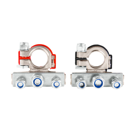 2x Batterieklemmer 12 V Set verzinkt Polklemme Autobatterie Klemmen