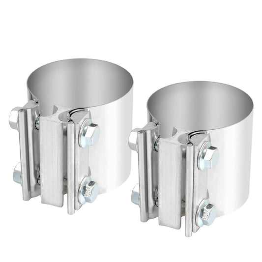 2x Universal 3 Zoll Auspuffschelle Rohrverbinder Abgasanlage Edelstahl