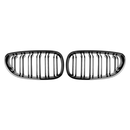 Sport Nieren Kühlergrill für BMW 5er E60 E61 2003-2009 Glanz Schwarz