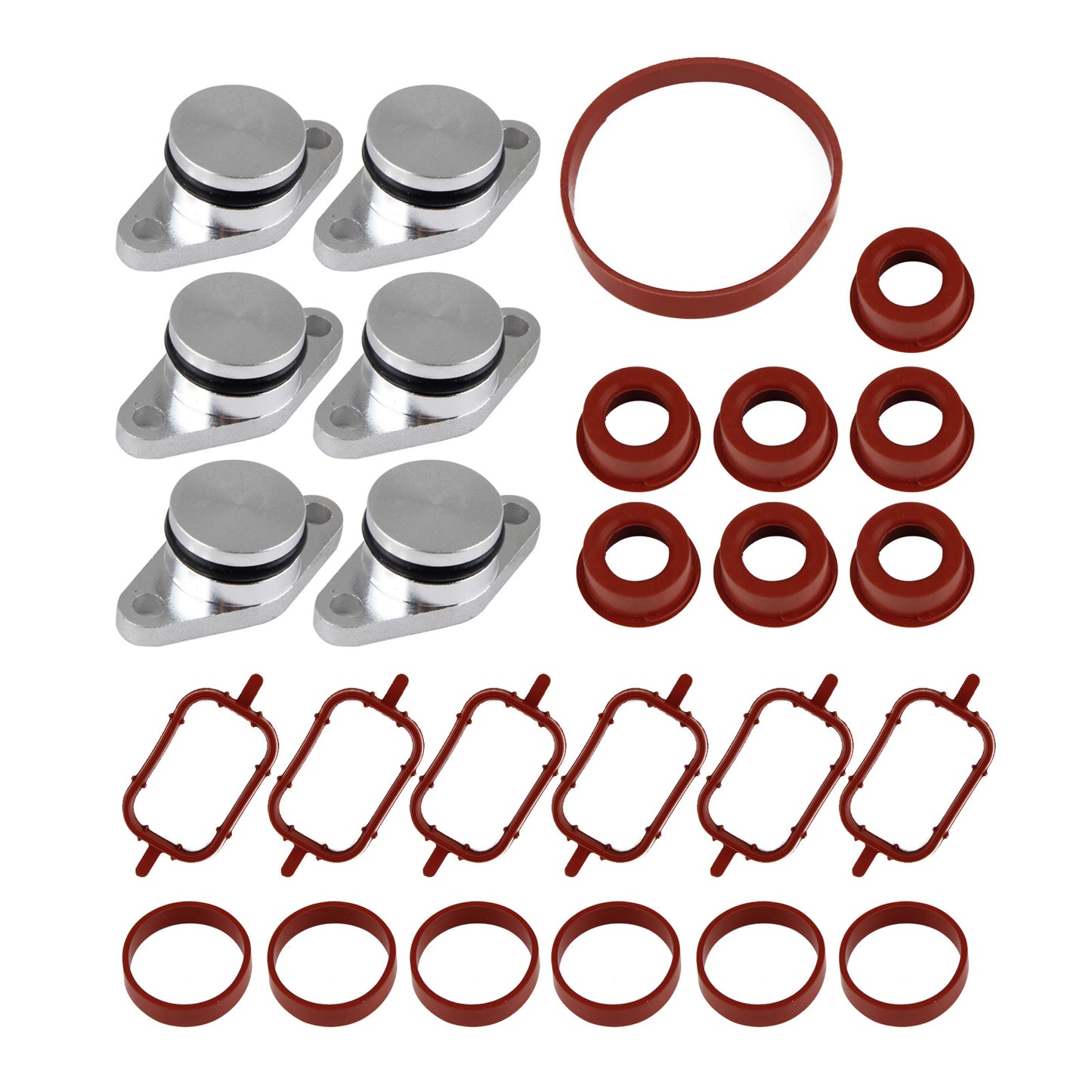 6x22mm Drallklappen Dichtungssatz für BMW M57 E87 E46 E90 E91 E92 E93 E39 E60