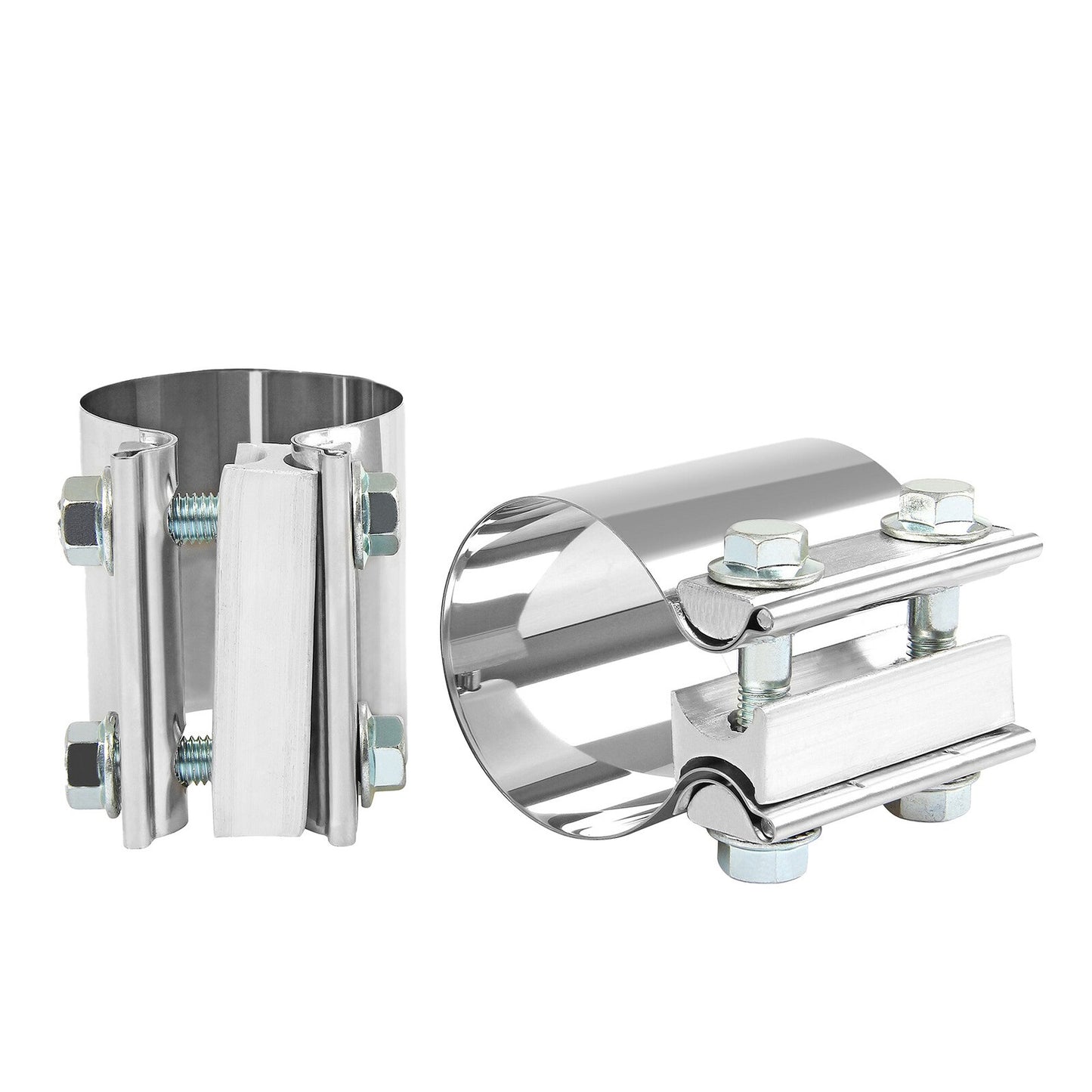 2x Auspuff Schelle Rohrverbinder Universal Doppelschelle Ø 64,1mm (2,5")