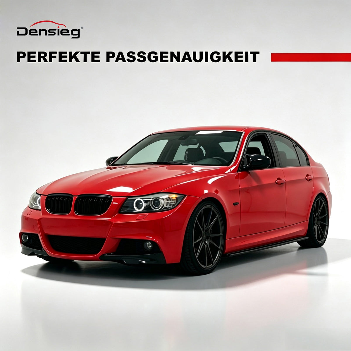 BMW 3er E90 E91 LCI Nieren Kühlergrill Doppelsteg Schwarz Glanz 2009-2012