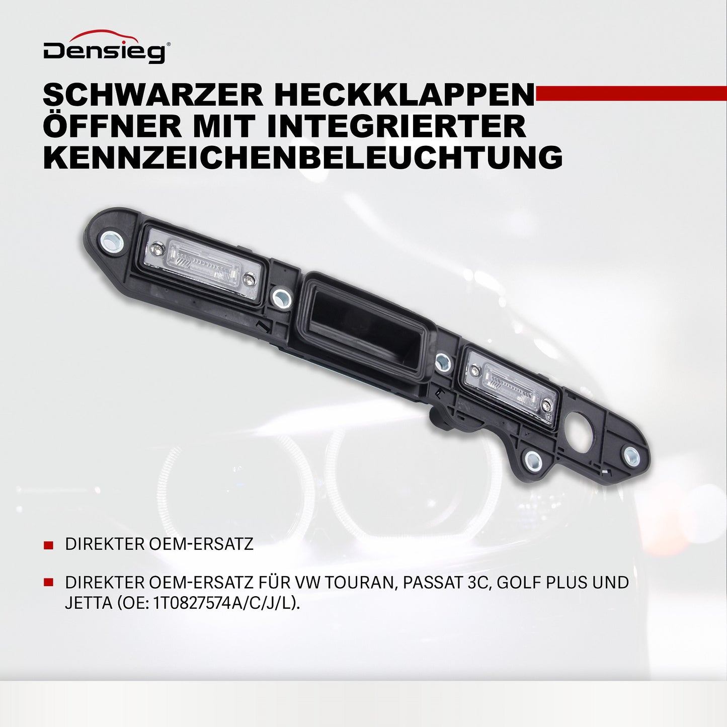 Griffleiste Öffner Heckklappe Kofferraum für VW TOURAN PASSAT 3C GOLF