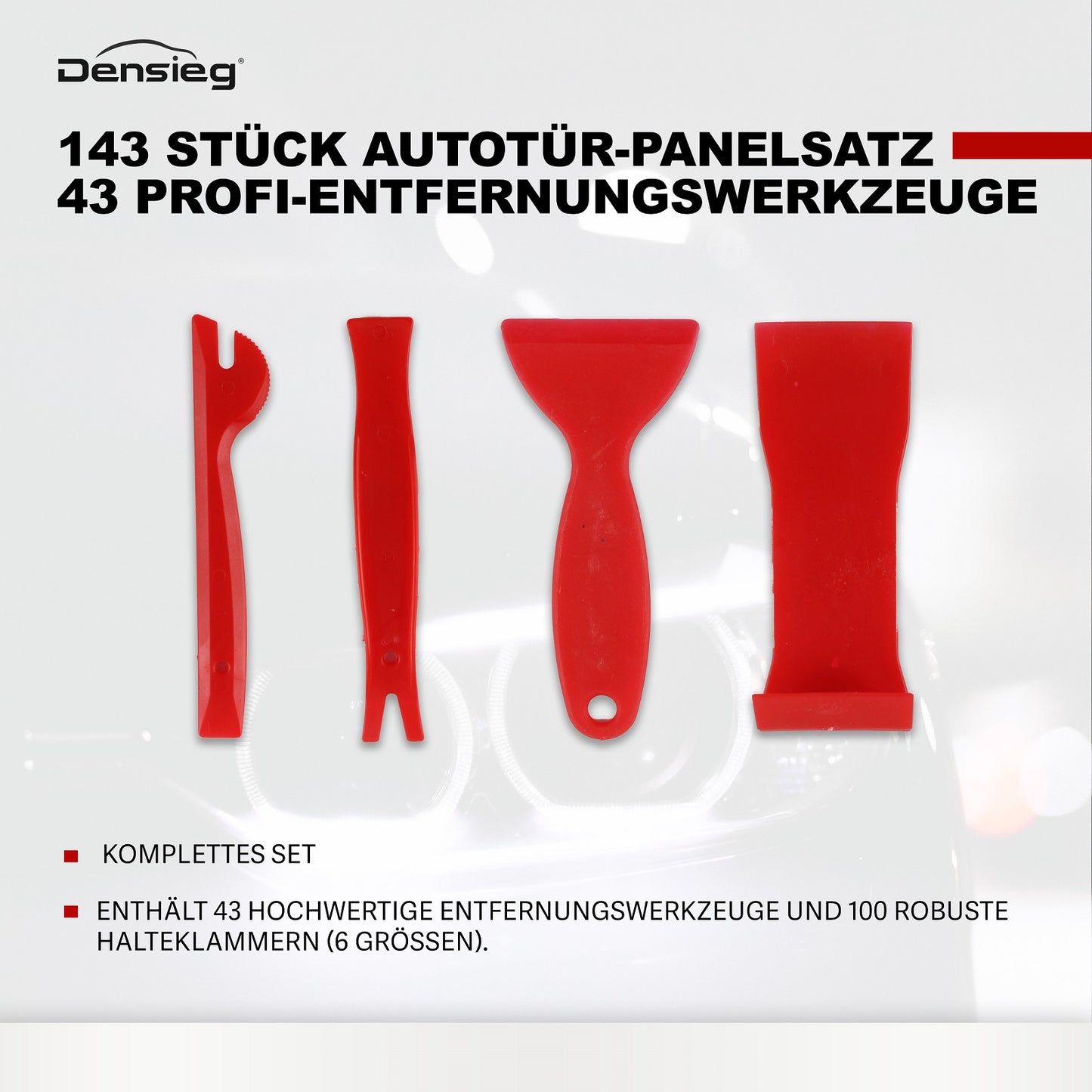 143tlg Auto Demontage Werkzeug Innen Verkleidung Clipheber Zange Satz