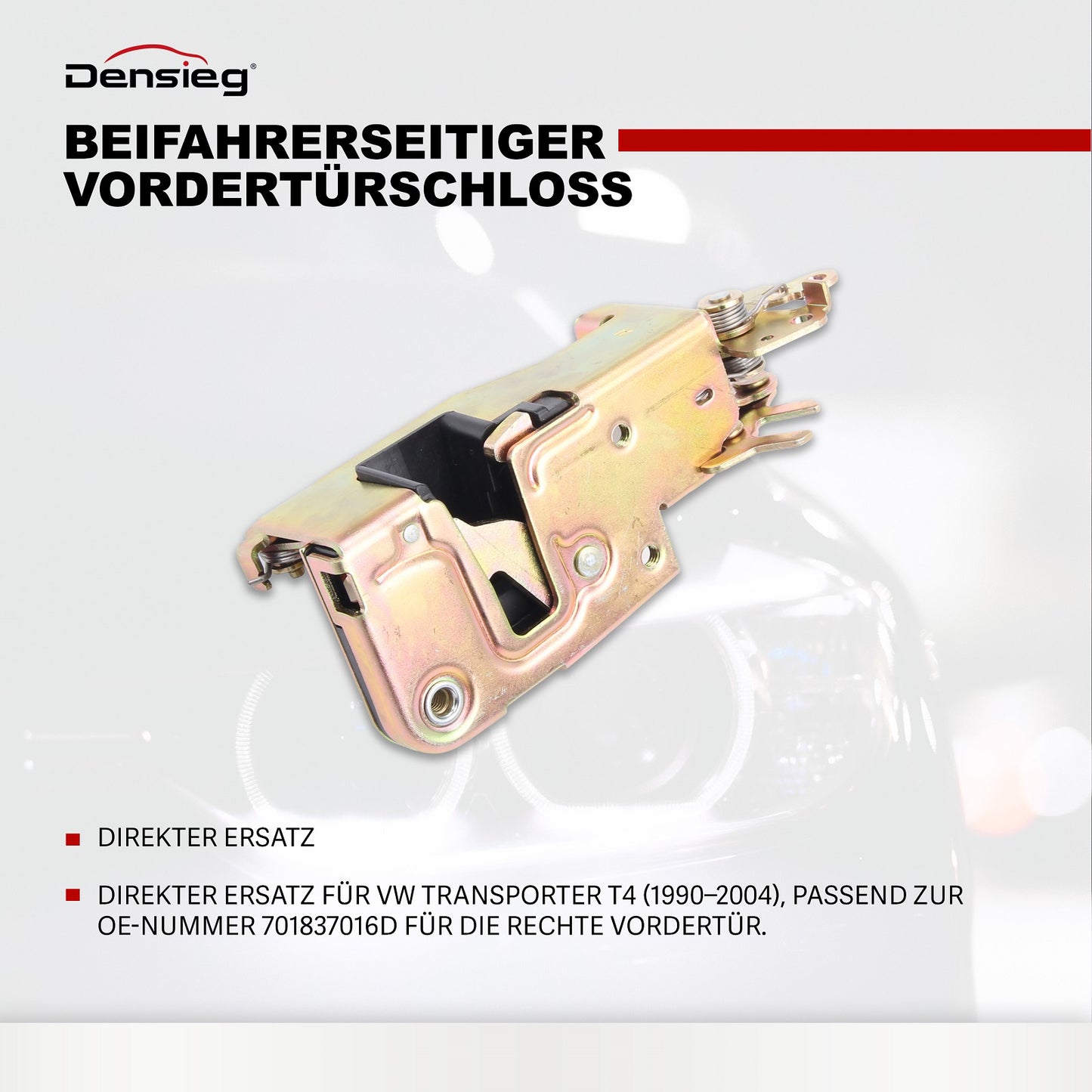 Türschloß Schloß Vorne Rechts für VW Bus Transporter T4 90-04 701837016D