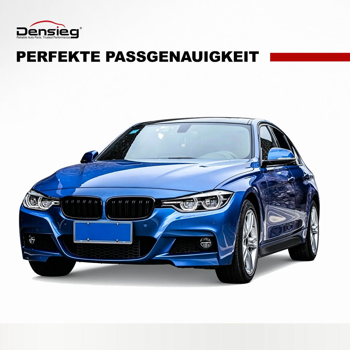 Set Doppelsteg Kühlergrill Schwarz Glanz Sport für BMW 3er F30 F31 12-18