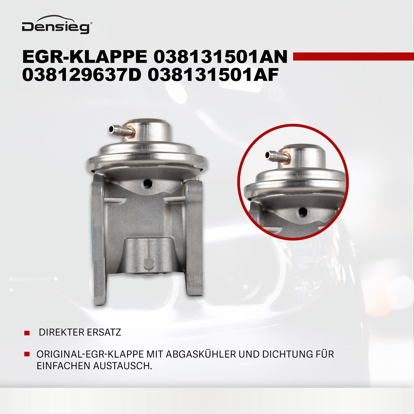 AGR-Ventil 038131501AF für Audi A3 8P VW Golf Skoda Octavia 1.9 TDI