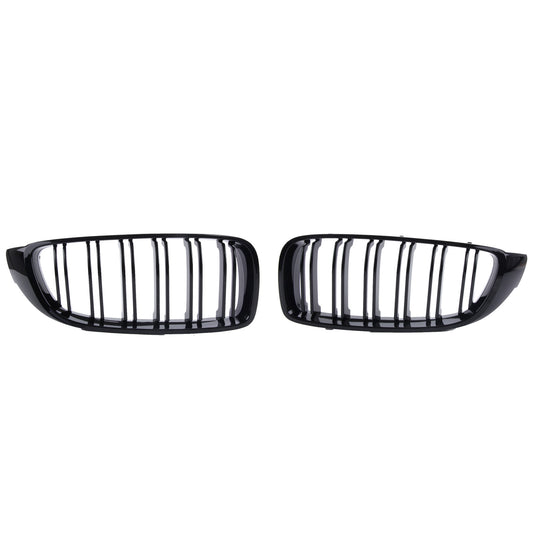 Nieren Kühlergrill Doppelsteg Glanz Schwarz für bmw 4er F32 F33 F83 F82