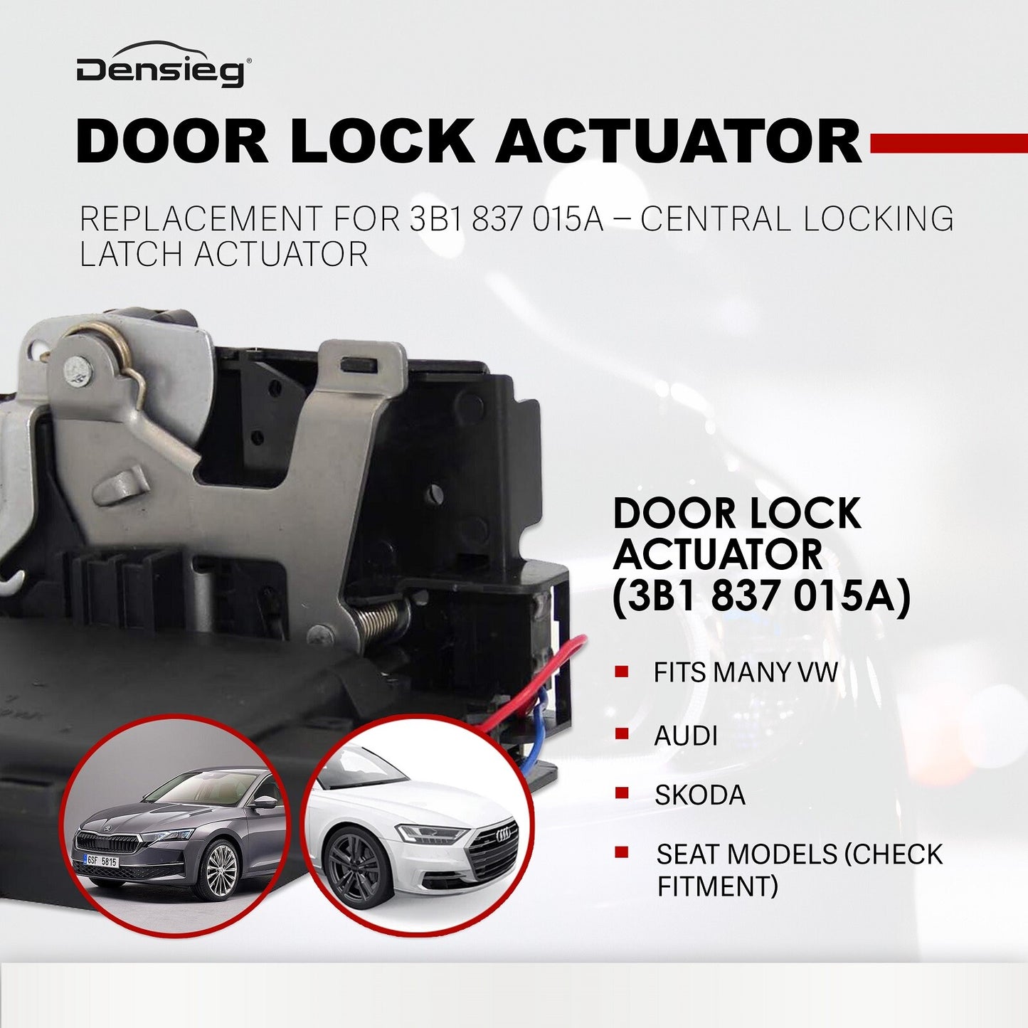 Cerradura de puerta delantera izquierda para VW Bora Golf 4 1J New Beetle 1C Passat 3B
