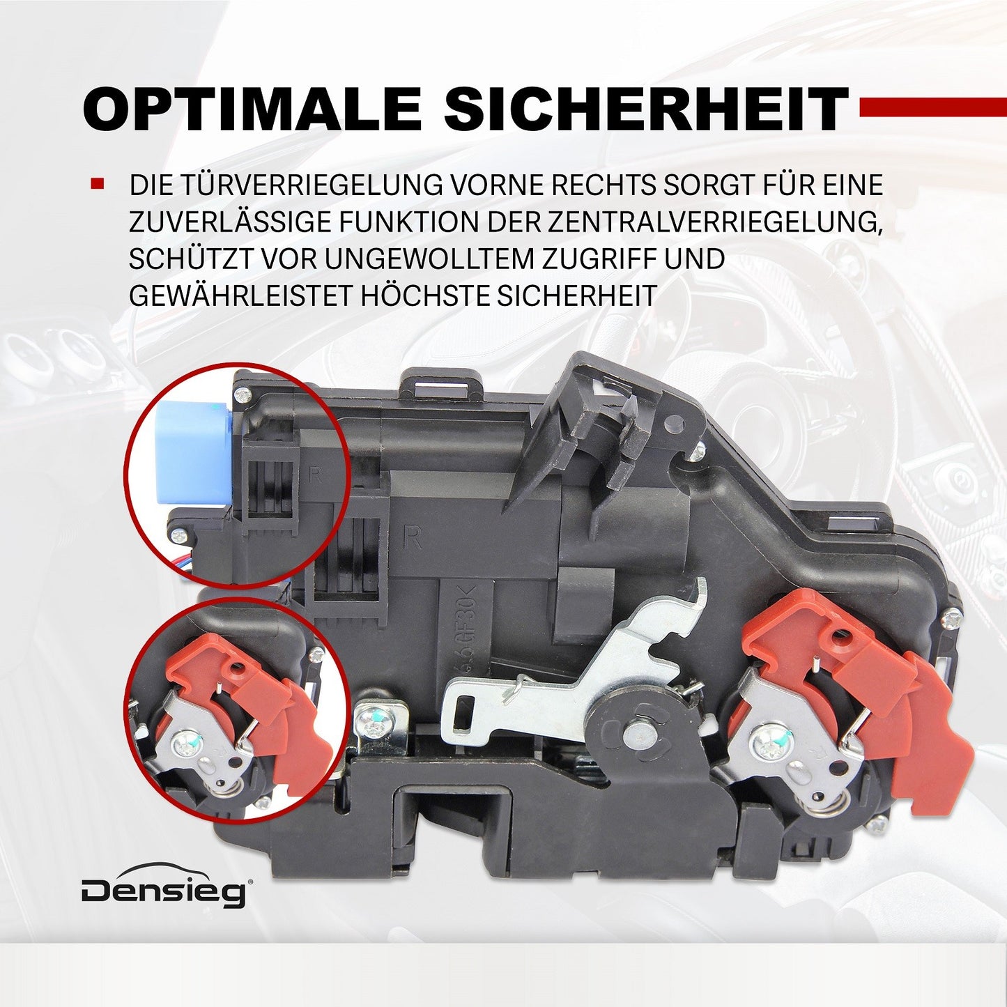 Türschloss Vorne Rechts für Golf 5, Golf Plus & Touran 03-09 3D1837016A