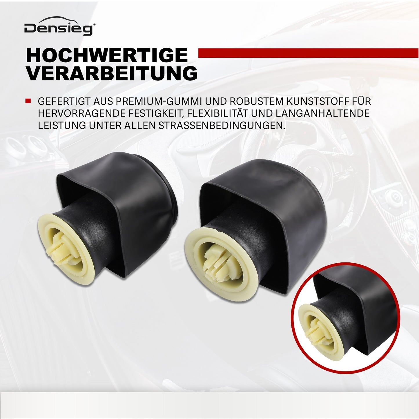 2x Luftfeder Federbalg Hinten Für BMW 5er GT F07 Touring F11 37106781827