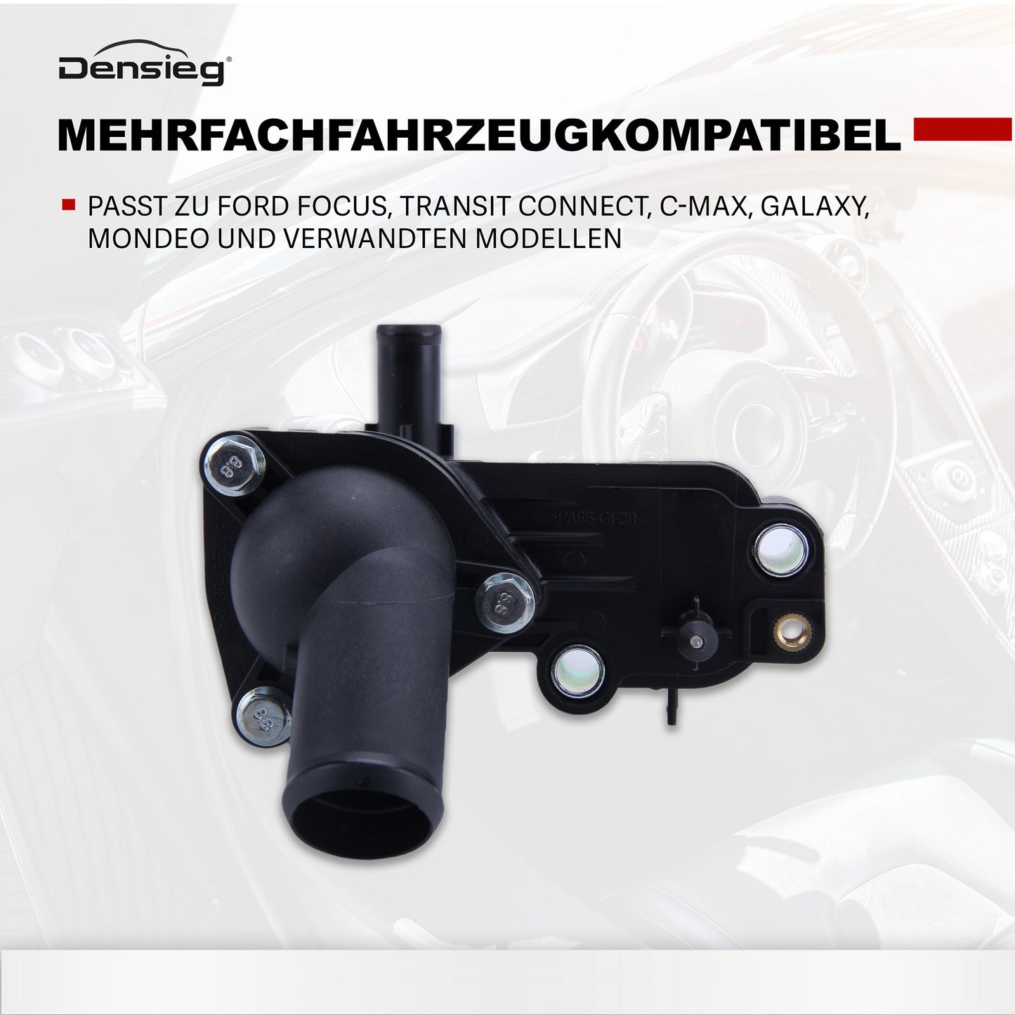 Thermostatgehäuse Kühlmittelflansch 1198060 für Ford Focus II Mondeo IV