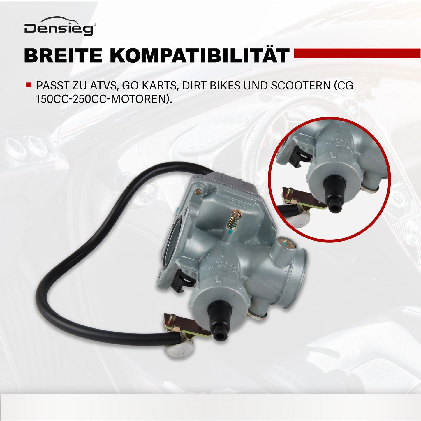 PZ27 Vergaser 27 mm für 4-Takt GC 125 150 200 250cc ATV Taotao Sunl