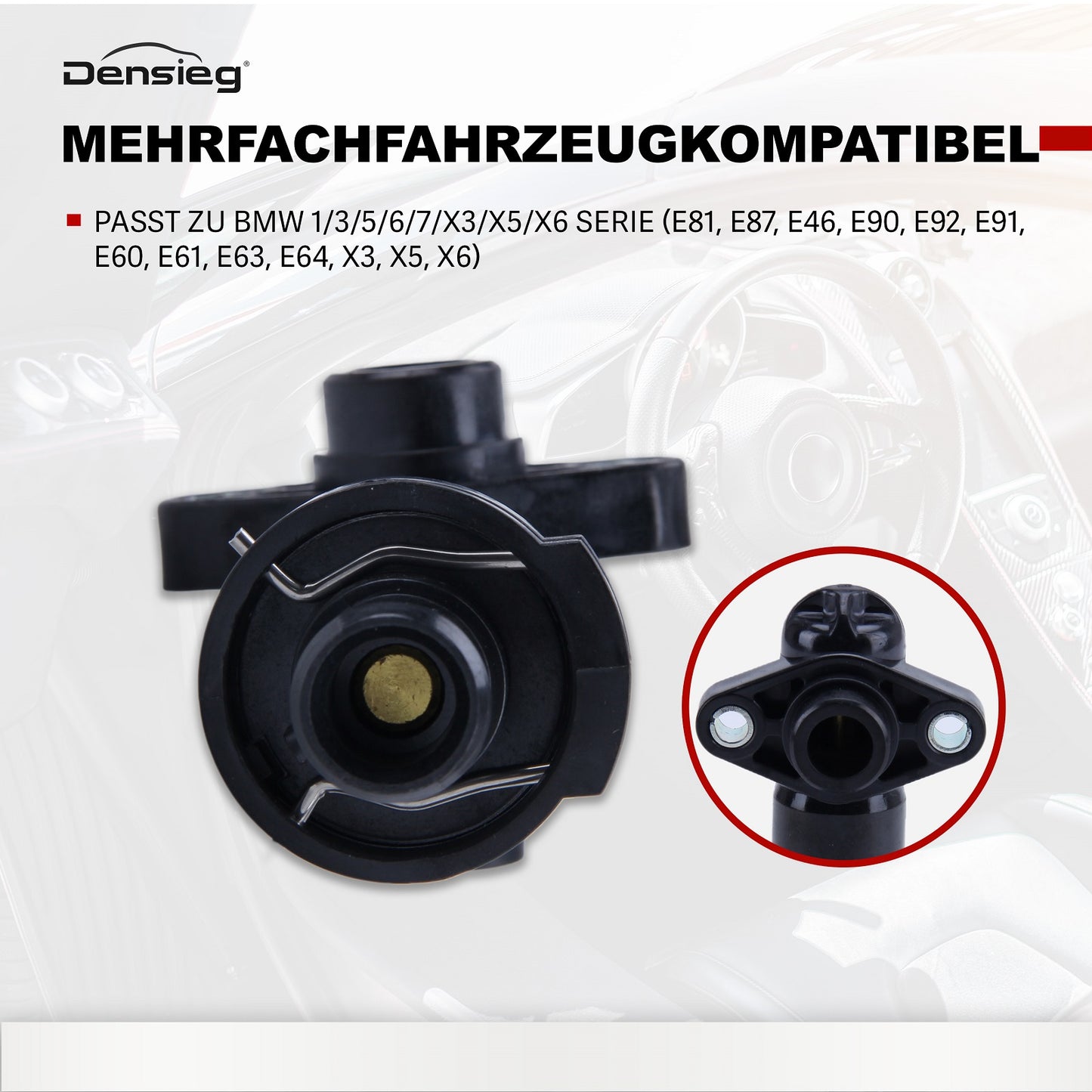 Thermostat mit Gehäuse 11717787870 für BMW E81 E87 E46 E90 E64 X3 X5 X6