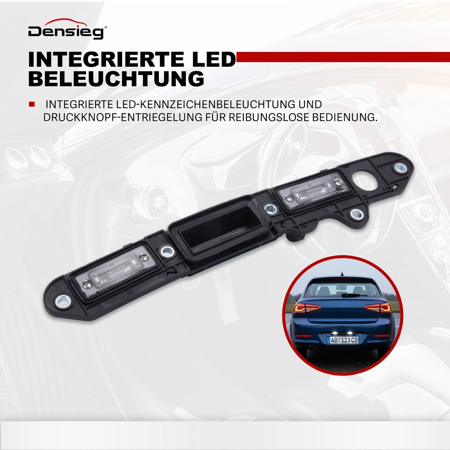 Griffleiste Öffner Heckklappe Kofferraum für VW TOURAN PASSAT 3C GOLF