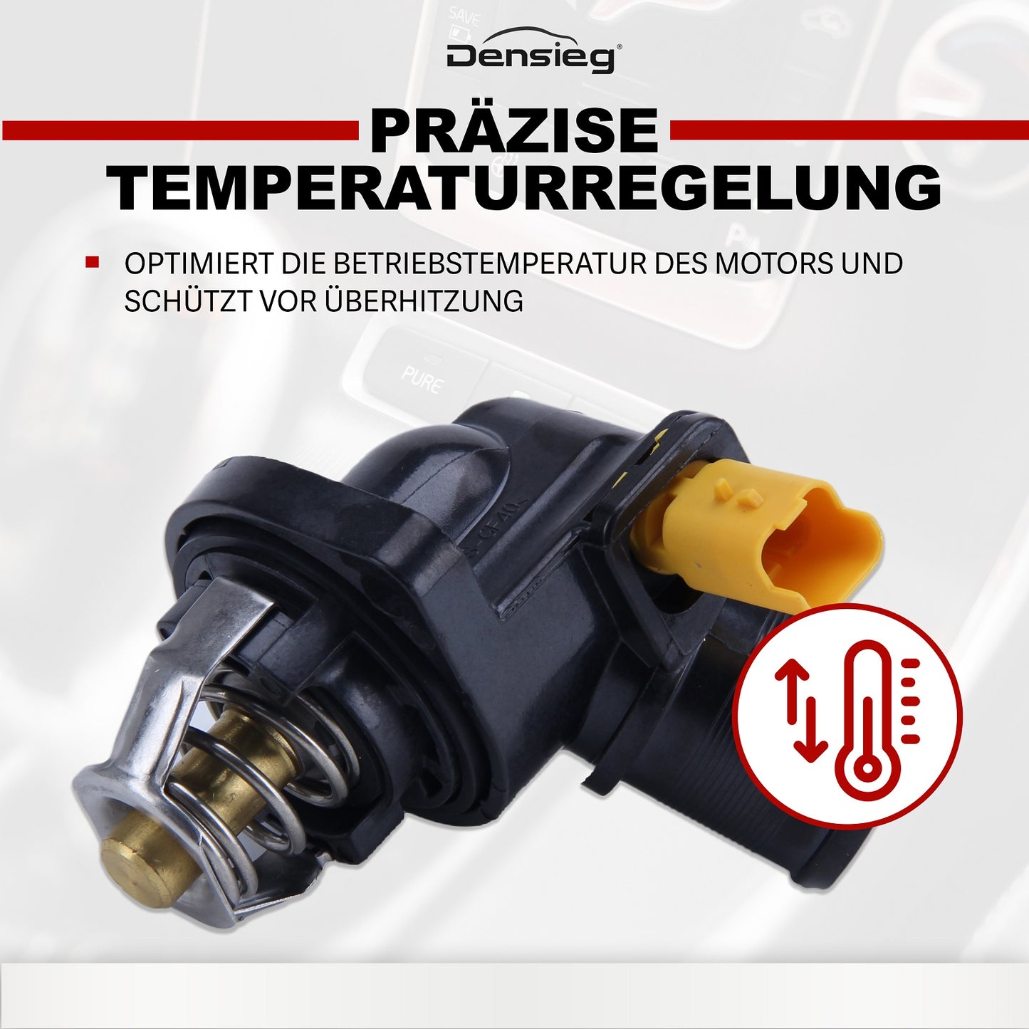Thermostat für Fiat Citroën C2 C3 Peugeot 1007 207 5352203 / 9650926280
