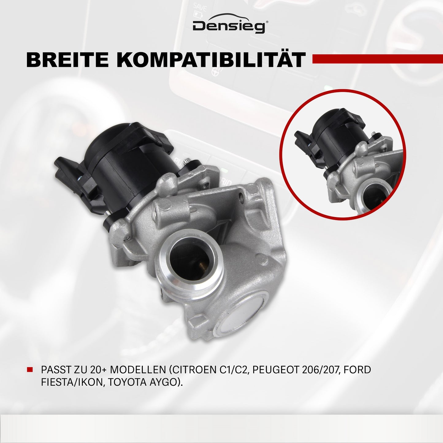 AGR-Ventil 1682736 für Citroen C1 C2 C3, Peugeot 206 207, Ford Fiesta