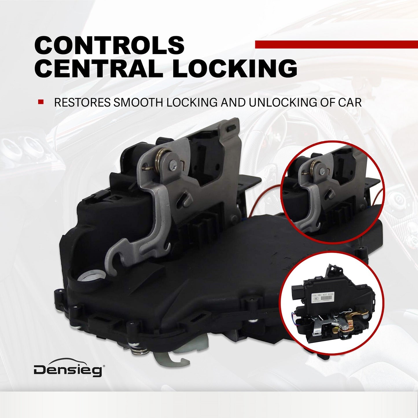 Cerradura de puerta delantera izquierda para VW Bora Golf 4 1J New Beetle 1C Passat 3B