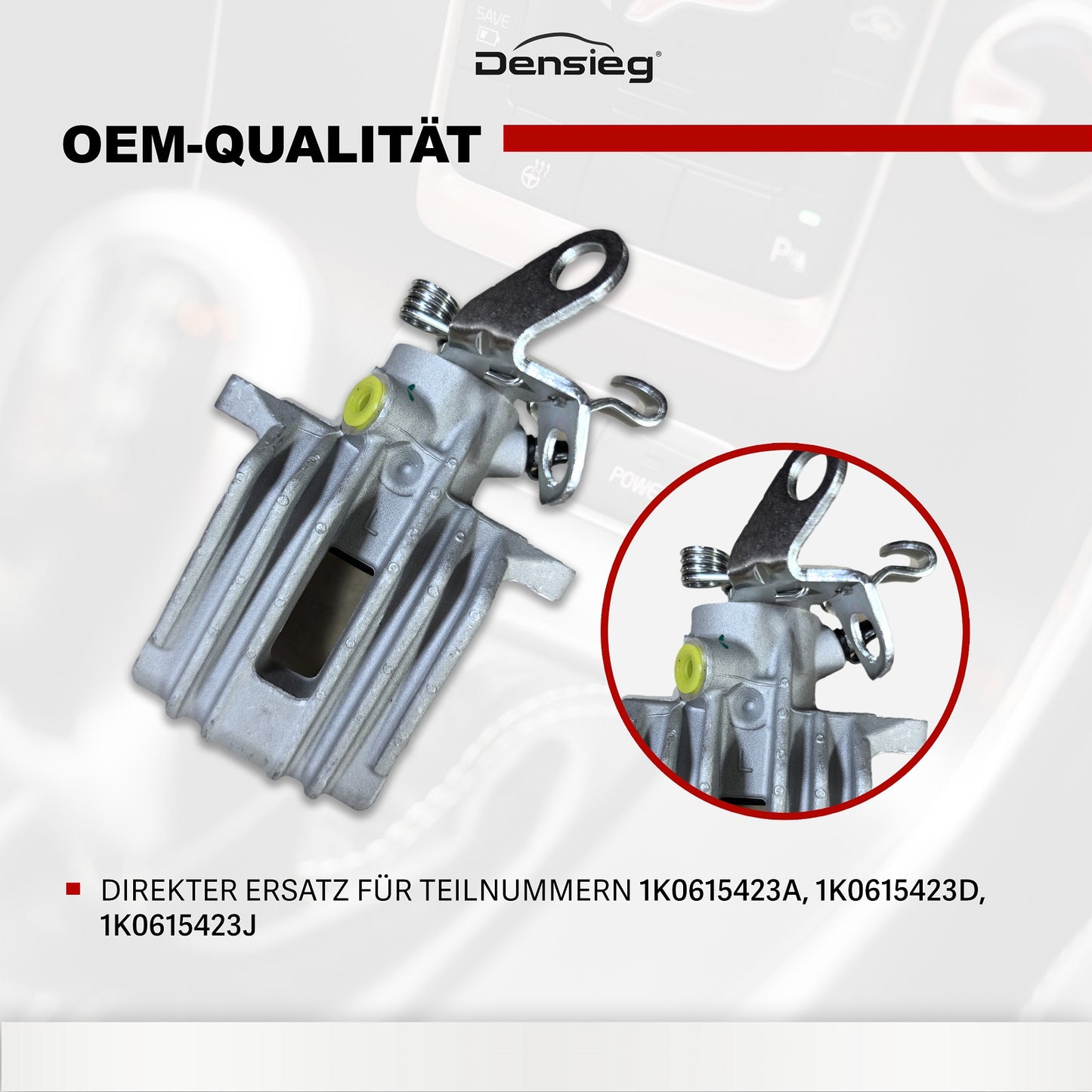 Bremssattel Hinten Links 1K0615423A für Audi A3 8P Seat Leon VW Golf 5 6