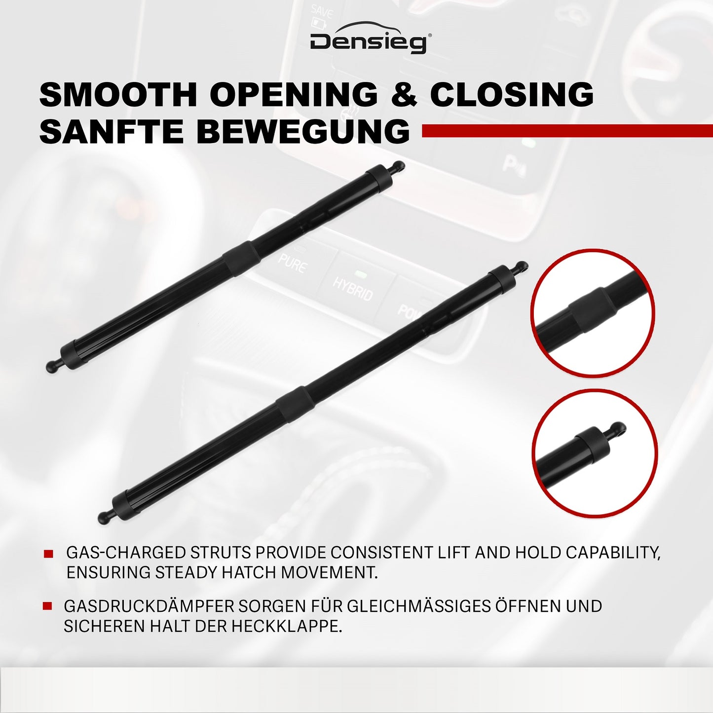 Heckklappe Lift Support Strebe L+R 6891009130 für Highlander 2014-2019