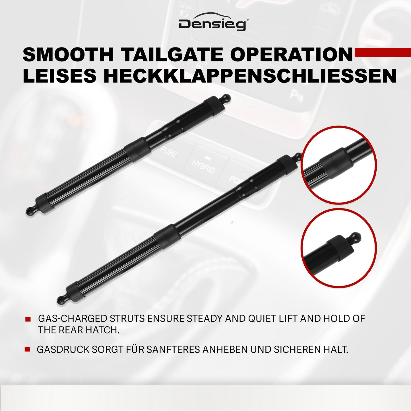 Paar Elektrische Heckklappe Gasdruckfeder für Toyota RAV4 2012–2019