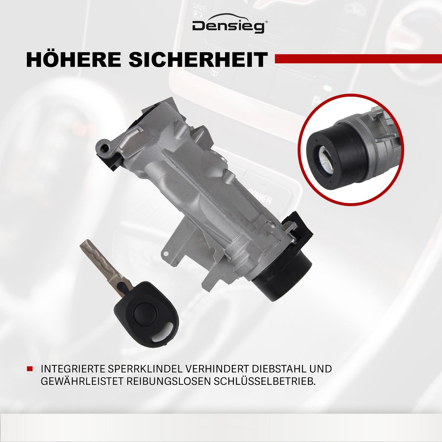 Zündungsstarterschalter mit Schlüssel 1K0905851B 1K0905865 für Golf 5/6