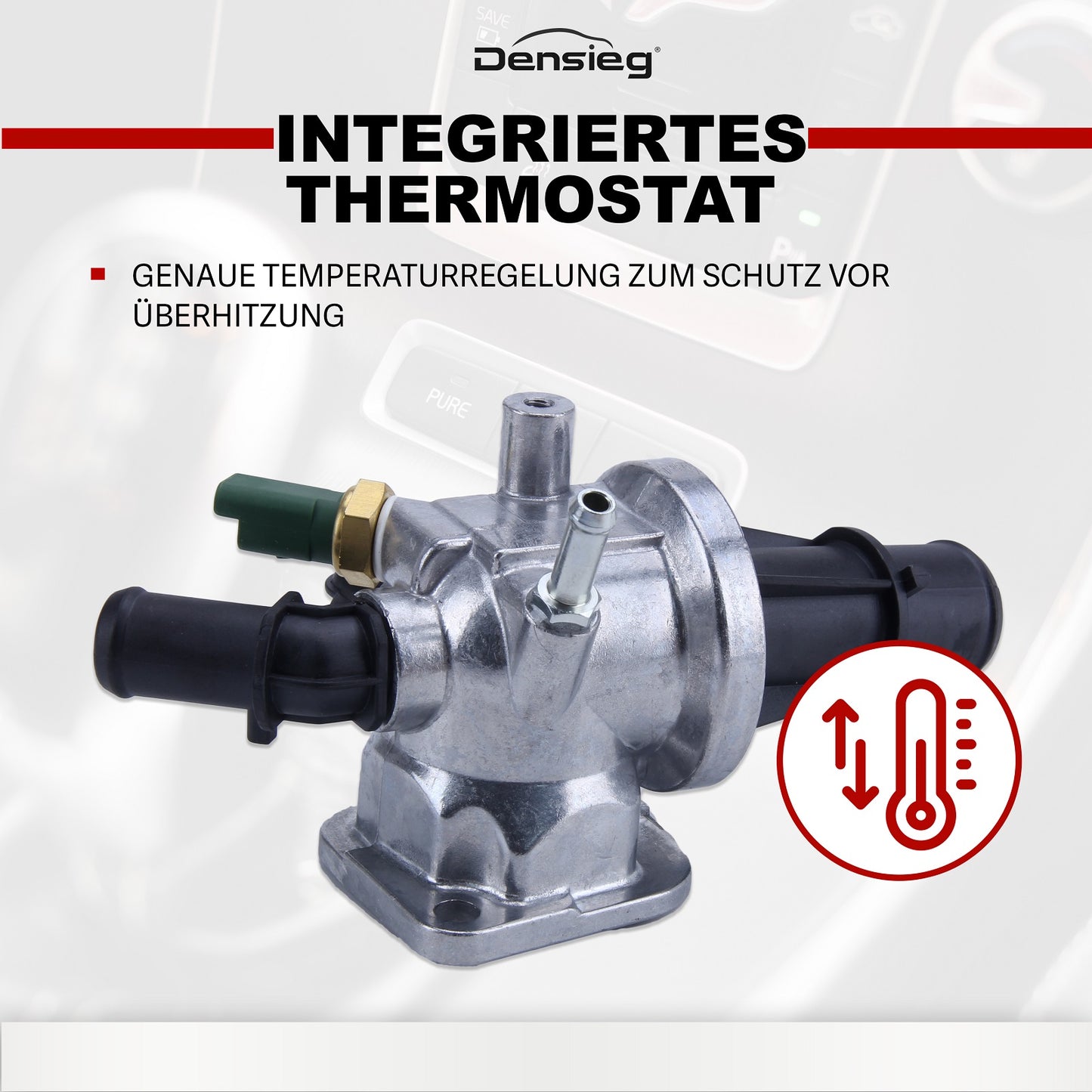 Thermostatgehäuse für Fiat 500 Ford KA Doblo Panda 55180041 / 55224021