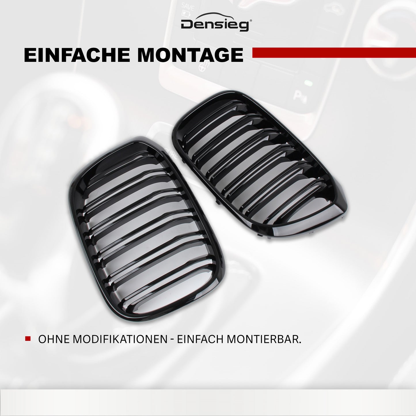 Nieren Sport Glanz Schwarz Kühlergrill für BMW X3 G01 X4 G02 2018-2021