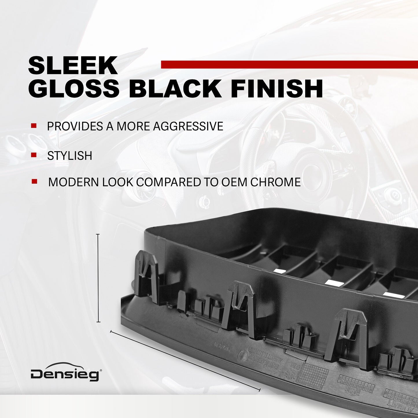 Glanz Schwarz Niere Kühlergrill ABS für BMW 5er F10 F11 F18 2010-2017