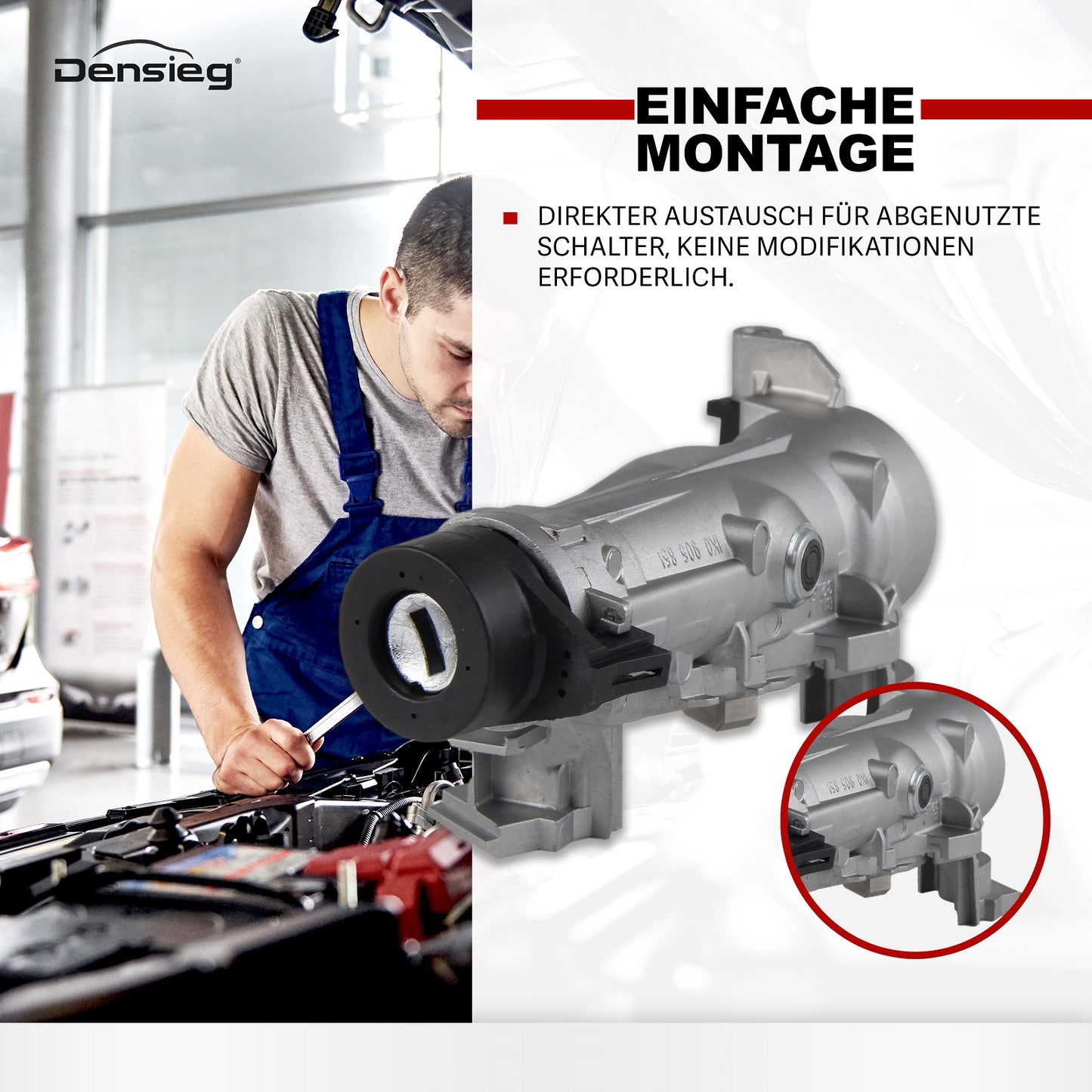 Zündungsstarterschalter mit Schlüssel 1K0905851B 1K0905865 für Golf 5/6