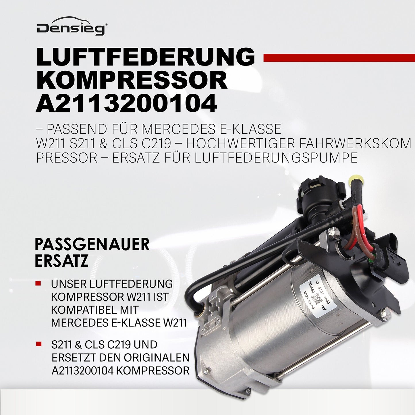 Luftfederung Kompressor – für Mercedes E-Klasse W211 S211