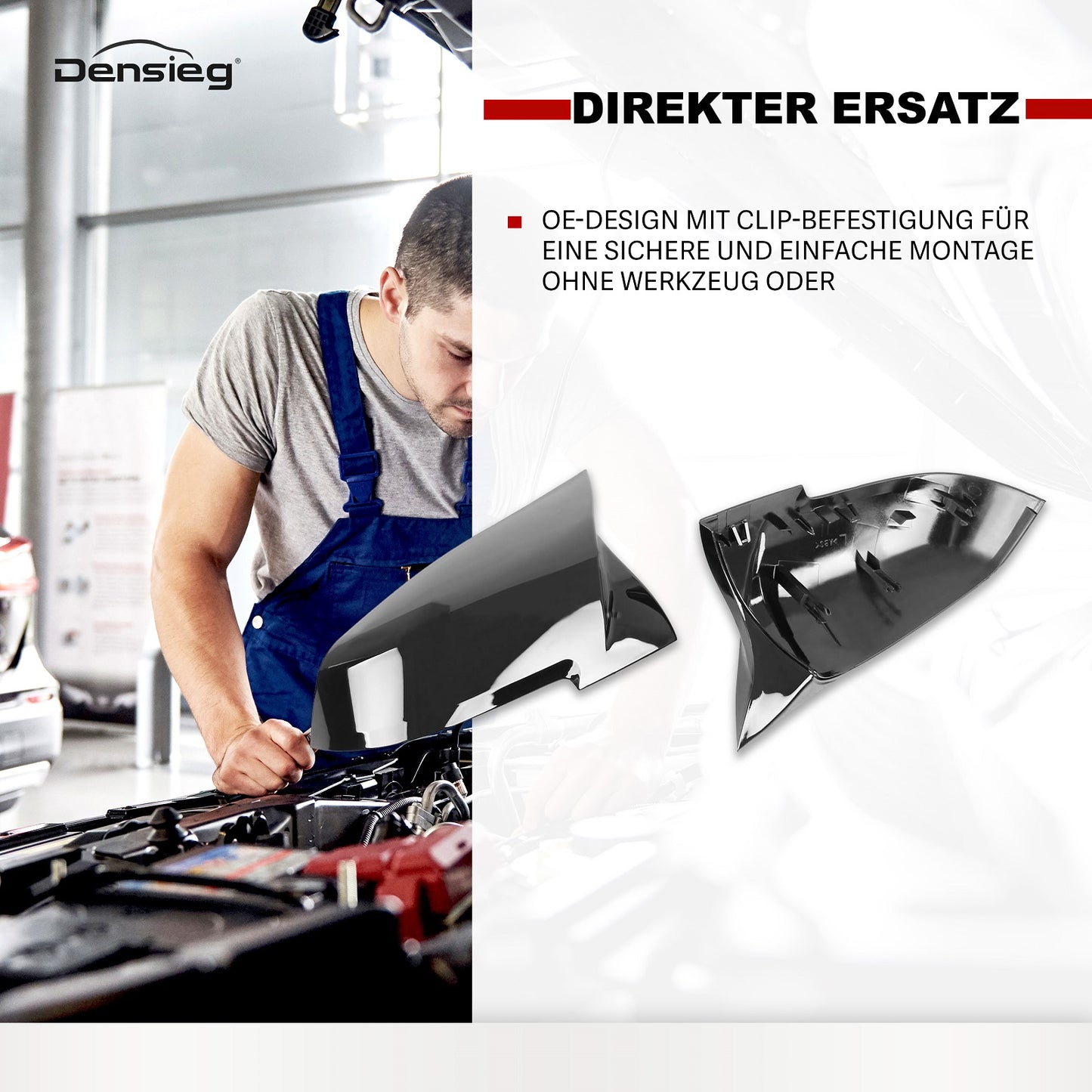 Paar Glanz Schwarz Spiegelkappen Gehäuse Für BMW F20 F21 F22 F23 F30 F31 F32 F33 F36