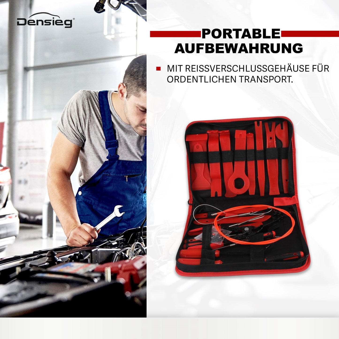 143tlg Auto Demontage Werkzeug Innen Verkleidung Clipheber Zange Satz