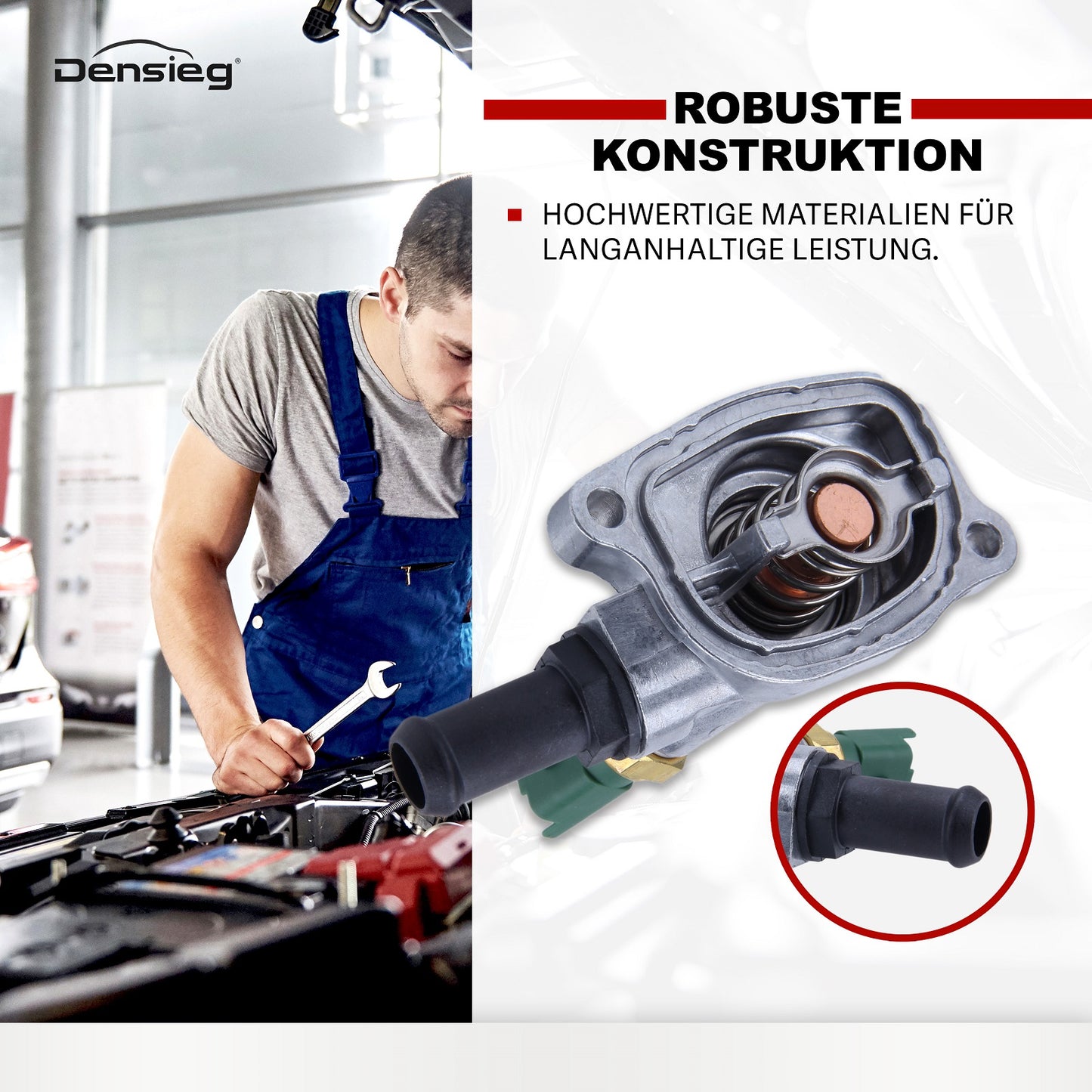 Thermostatgehäuse mit Dichtung für Fiat 500 Panda Lancia Ypsilon 1.2