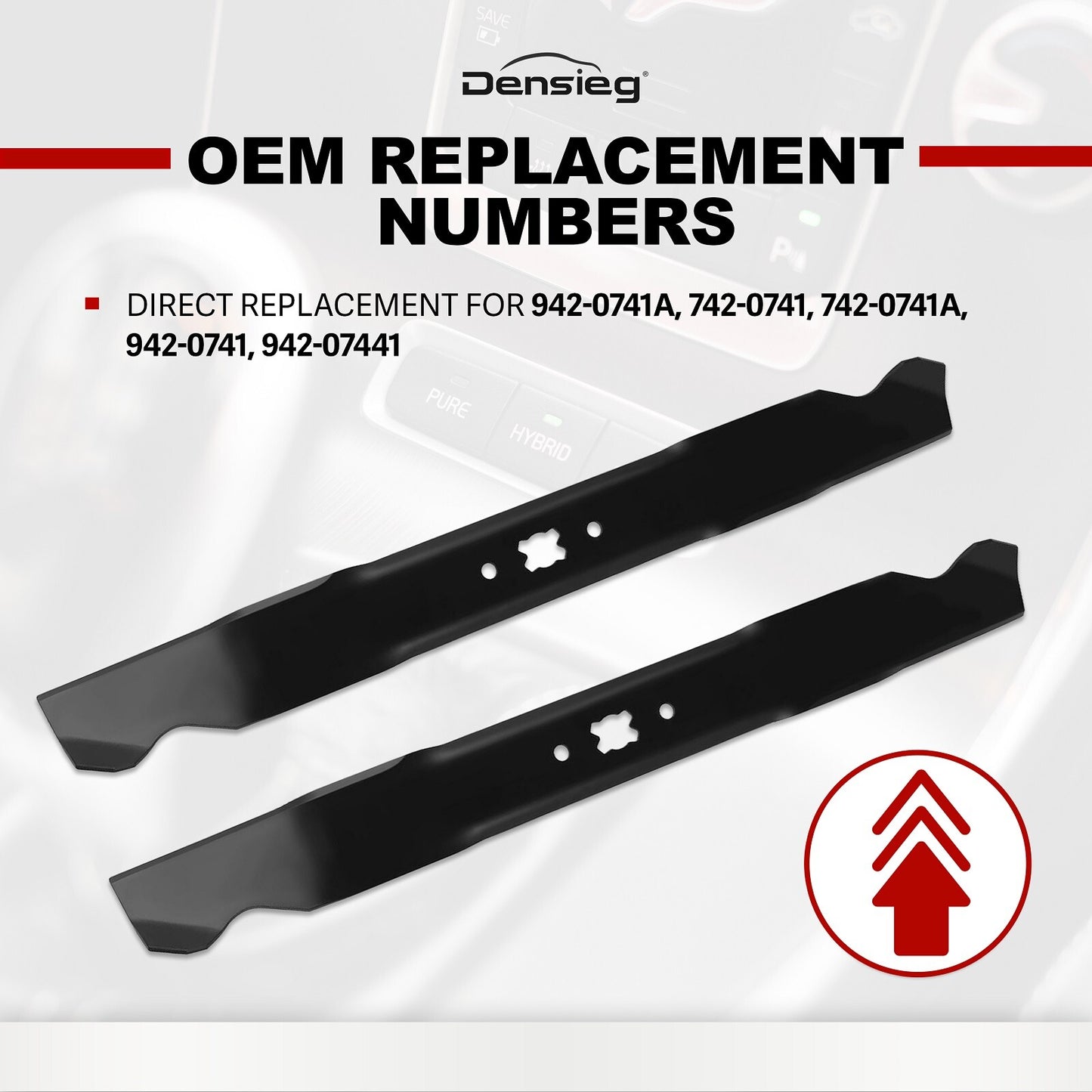 2x Rasenmähermesser Mulchmesser 53cm Troy-Bilt TB 5553 HWM TB 6553 HWM