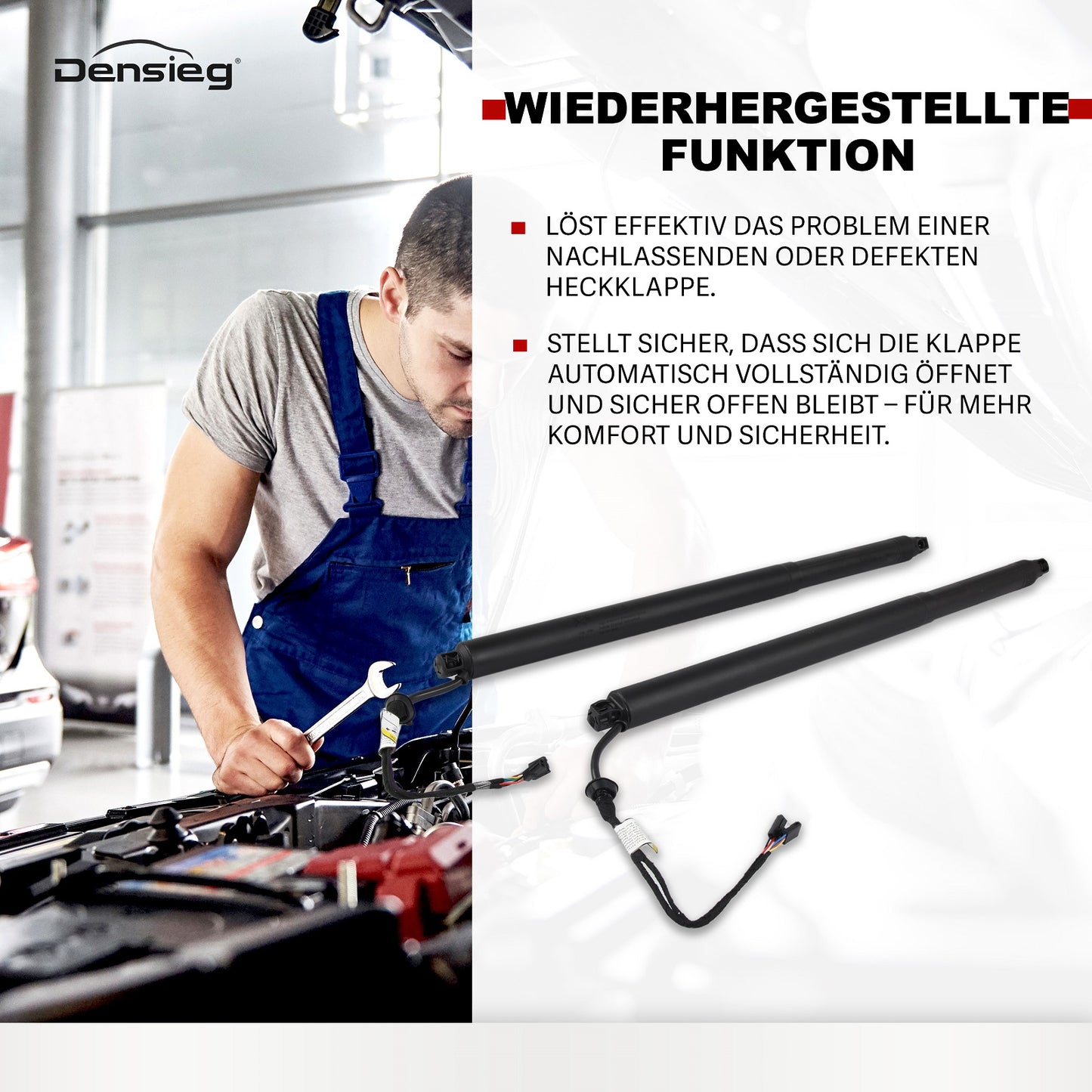 2x Elektrische Heckklappe Gasdruckfeder 5E9827851F für Skoda Octavia III