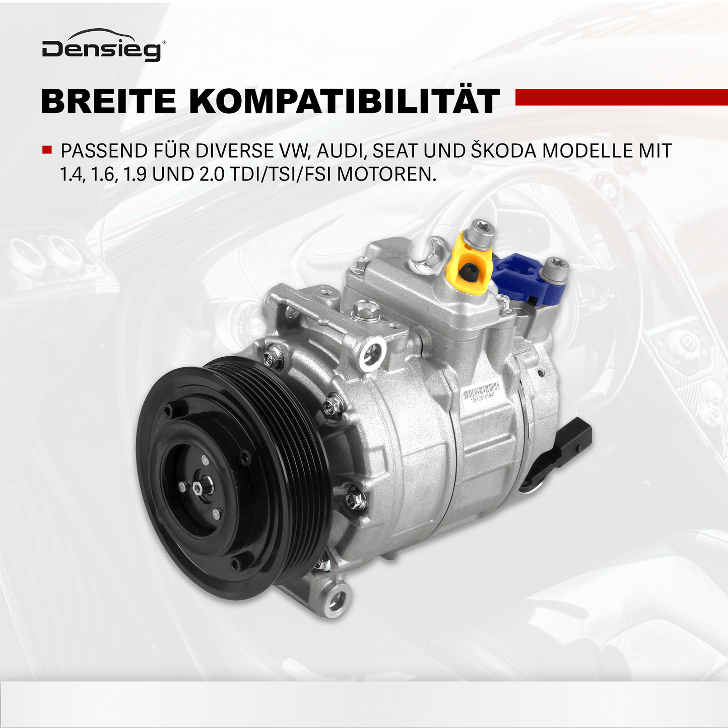 Klimakompressor Klimaanlage 1K0820803E Passend für VW Golf V 1K1 P-assat