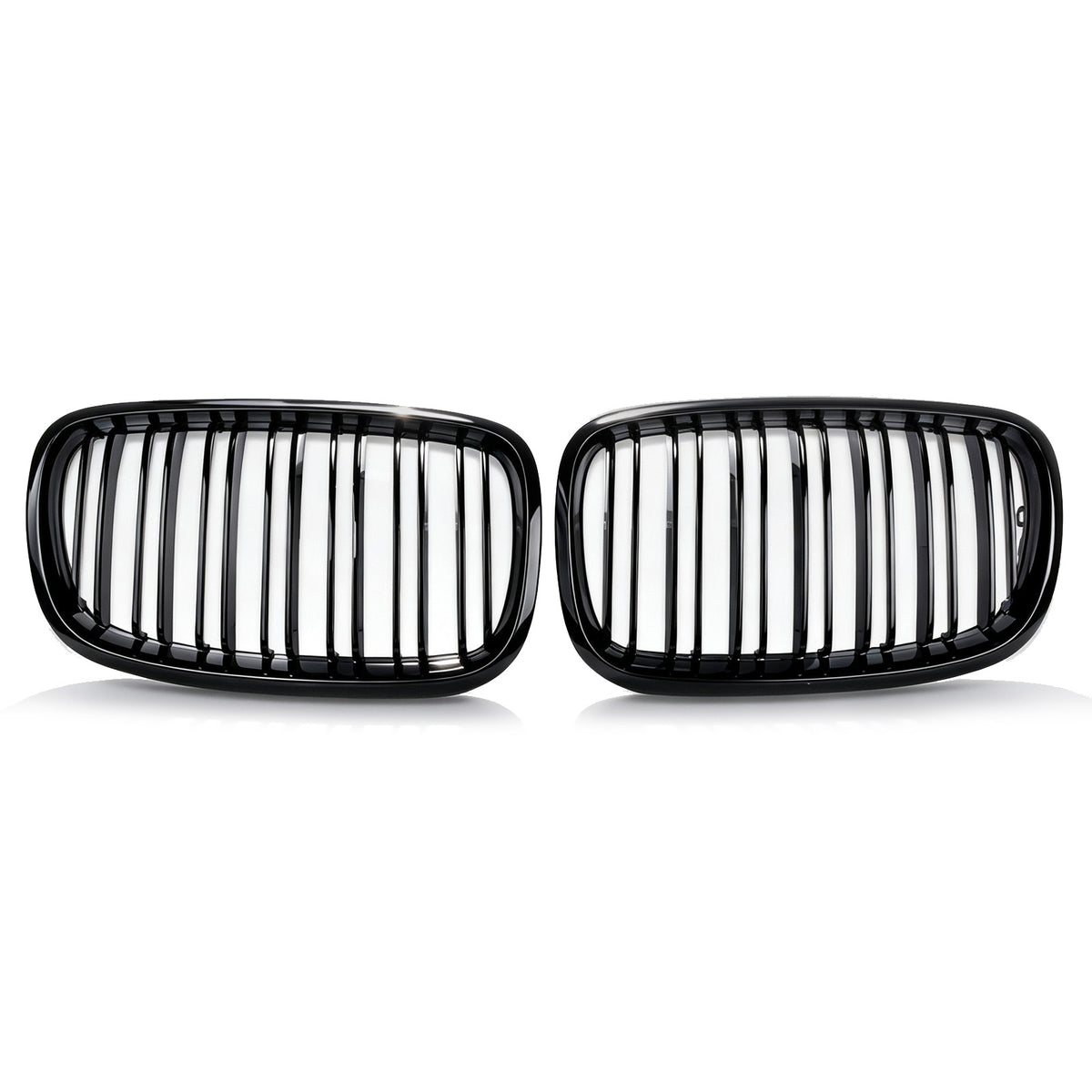 Sport Grill Nieren Kühlergrill für BMW X5 E70 X6 E71 06-13 Glanz Schwarz