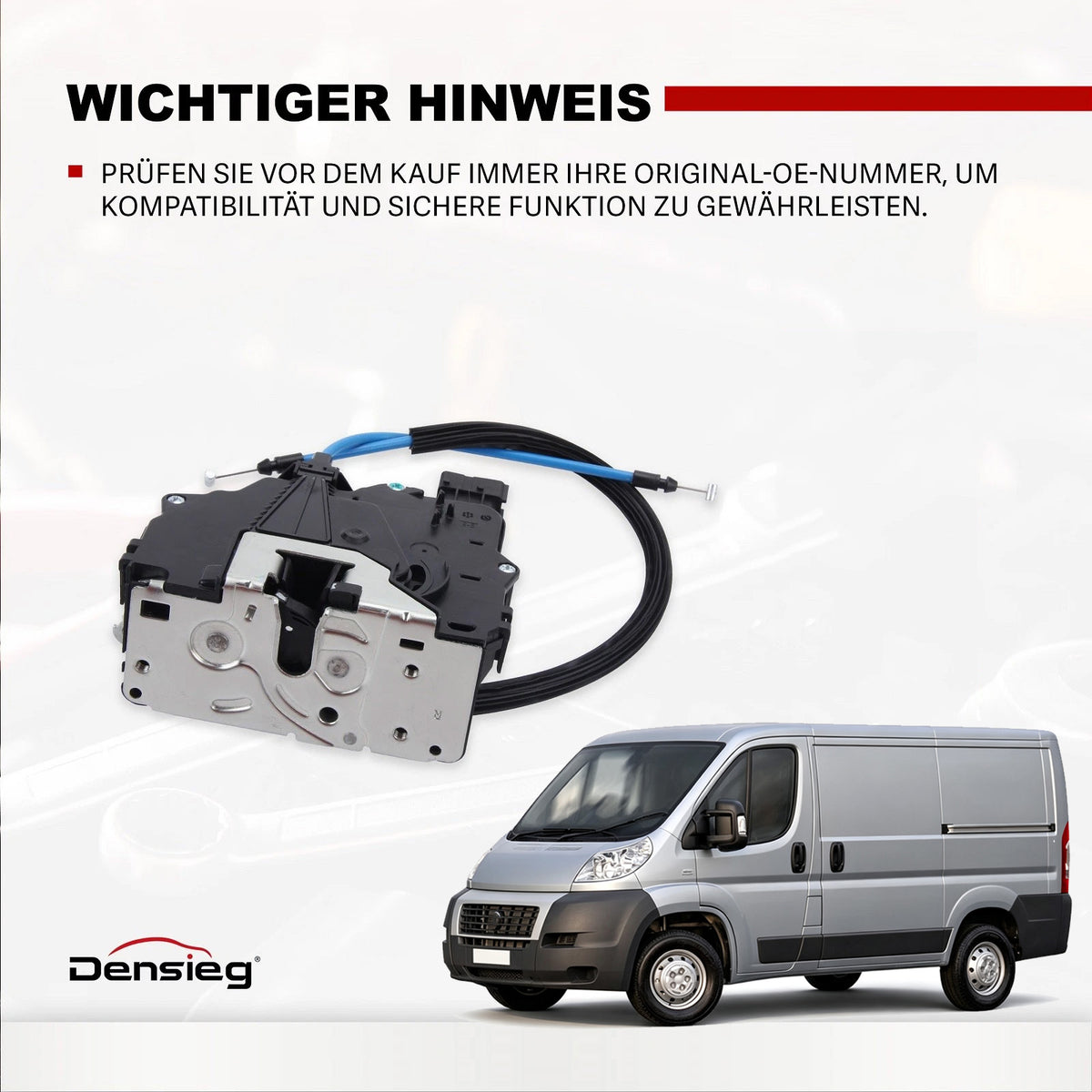 Türschloß Hecktür Schloß für Boxer Fiat Ducato Citroen Jumper
