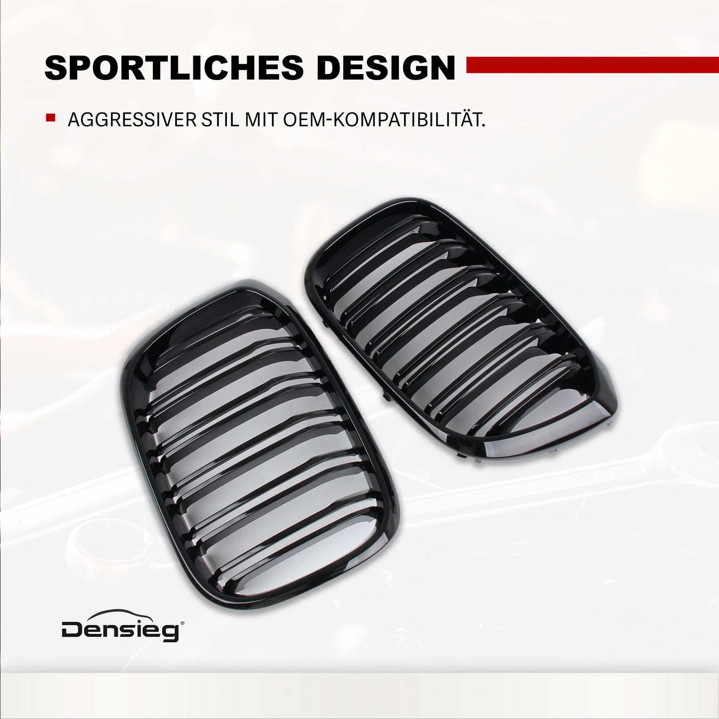 Nieren Sport Glanz Schwarz Kühlergrill für BMW X3 G01 X4 G02 2018-2021